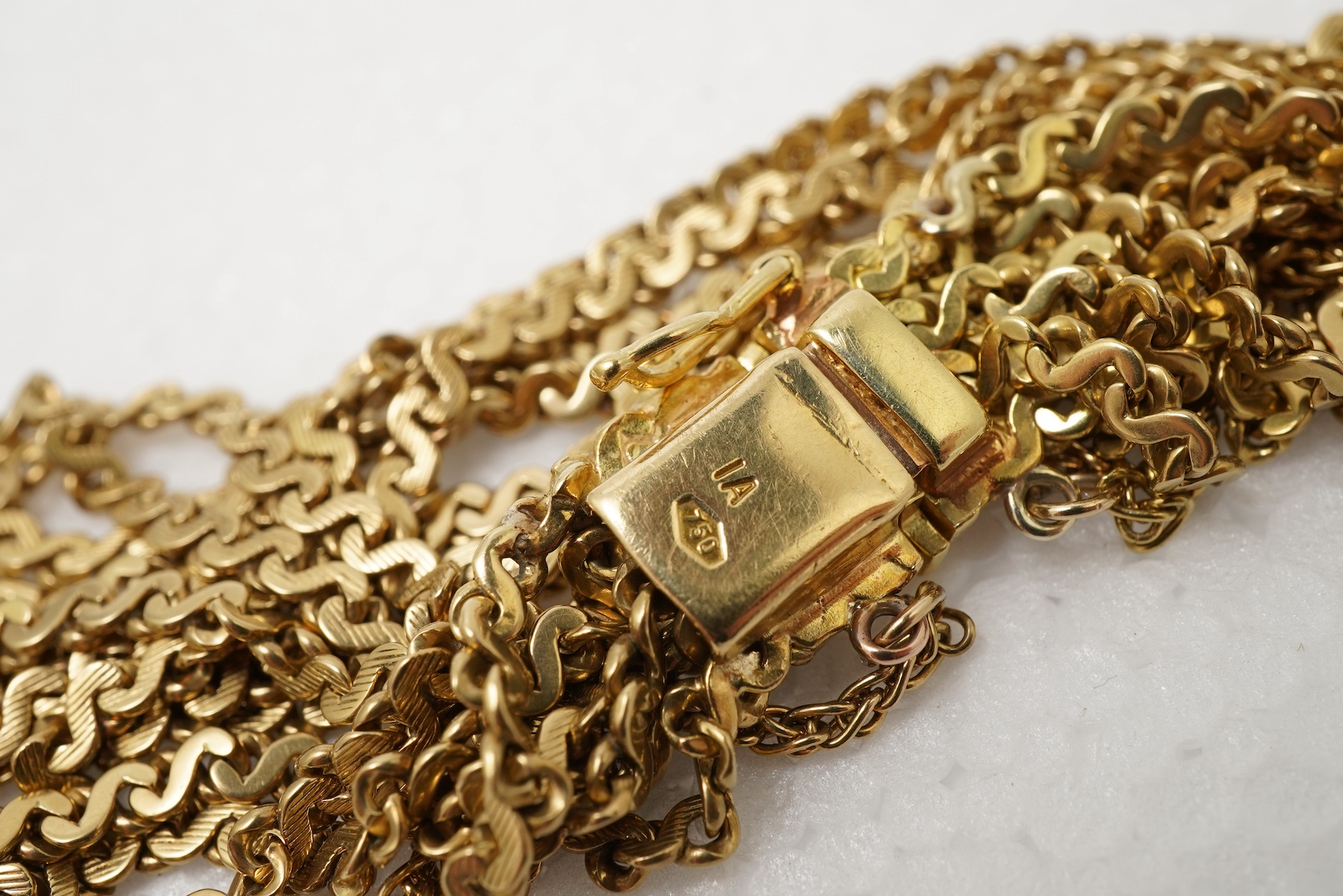 A gold bracelet, 1970s